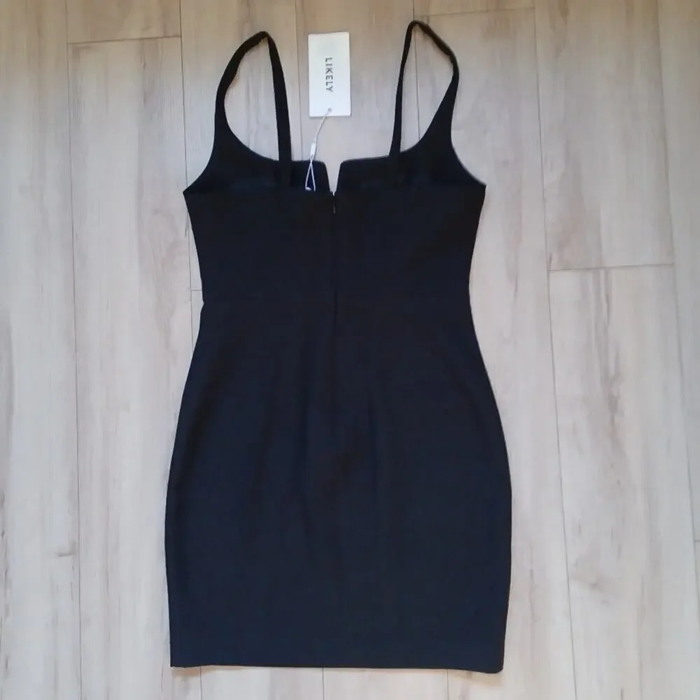 Likely Constance Mini Dress Black Size 4 NWT - Picture 6 of 10